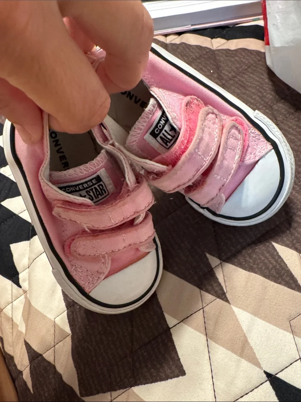 Pink baby converse